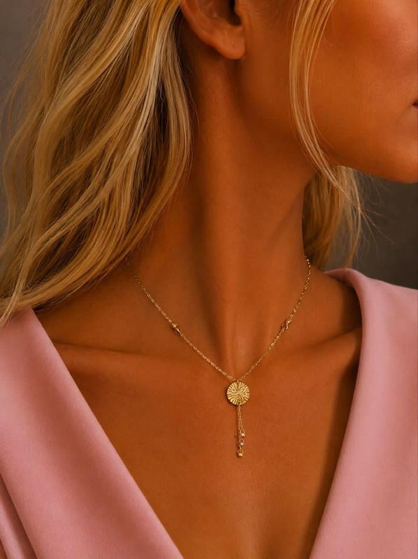 گردنبند زنانه طلا ۱۸ عیار گردنی طلای کالین