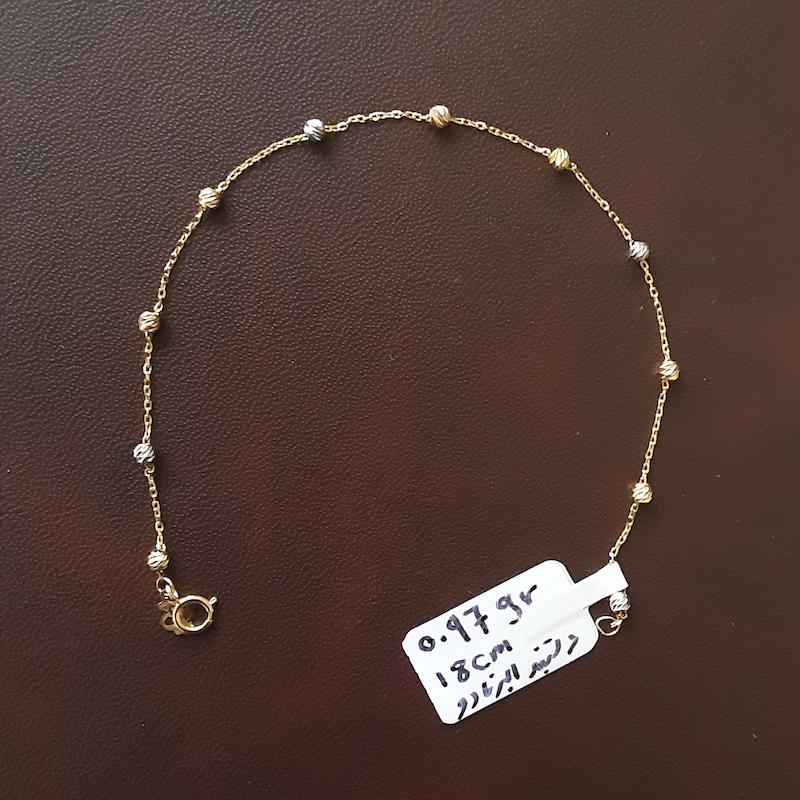 دستبند زنانه طلا ۱۸ عیار مدل البرنادو4 طول 18cm دلفین گلد گالری