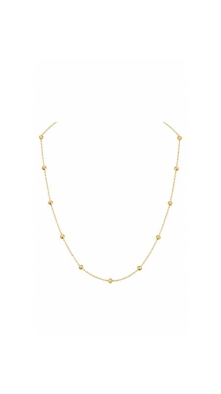گردنبند زنانه طلا ۱۸ عیار طرح مینیمال گوی گالری طلای شریف