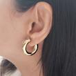 گوشواره زنانه طلا ۱۸ عیار گوشواره ی گرازیلای دوناتلا گالری طلای دانژه