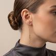 گوشواره زنانه طلا ۱۸ عیار گوشواره آویز بدون اجرت گالری طلای رز
