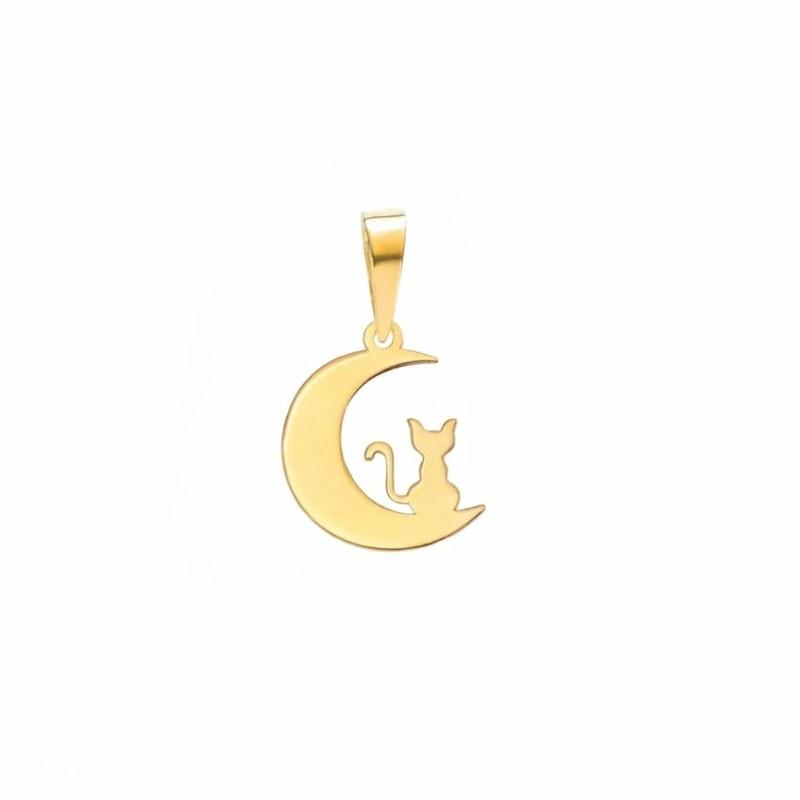 آویز طلا ۱۸ عیار پیشی‌ مسافرماه گالری نوما