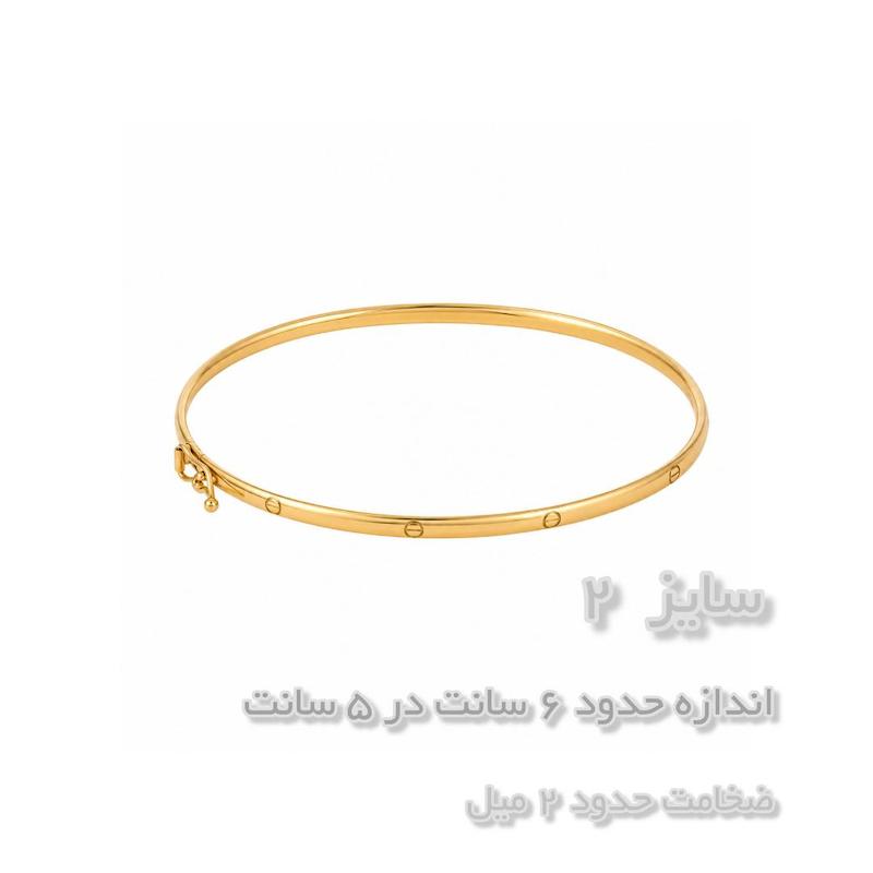 بنگل زنانه طلا ۱۸ عیار بنگل کارتیه لاو گالری زربام