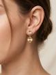 گوشواره زنانه طلا ۱۸ عیار گوشواره میخی ونکلیف بدون اجرت گالری طلای رز