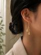 گوشواره زنانه طلا ۱۸ عیار گشواره آویز قلب طلای کالین