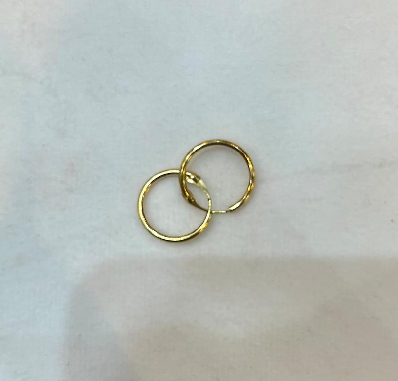 گوشواره زنانه طلا ۱۸ عیار حلقه ای طلای مهرسا
