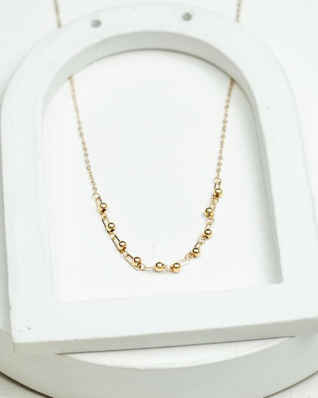 گردنبند زنانه طلا ۱۸ عیار تیفانی گوی (دارای حلقه تنظیم سایز از ۴۲ تا ۴۵ سانتی) VoGa GOLD