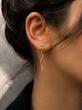 گوشواره زنانه طلا ۱۸ عیار گوشواره کرلی طلای کالین