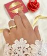 انگشتر زنانه طلا ۱۸ عیار صبا (سایز ۵۵) VoGa GOLD