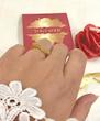انگشتر زنانه طلا ۱۸ عیار صبا (سایز ۵۵) VoGa GOLD