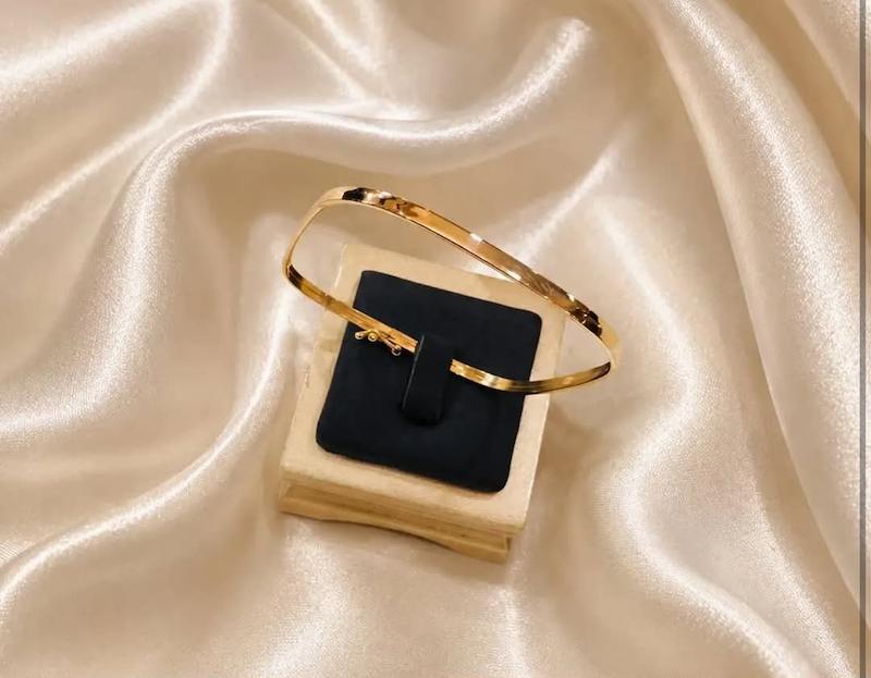 بنگل زنانه طلا ۱۸ عیار ترند گالری نقشار
