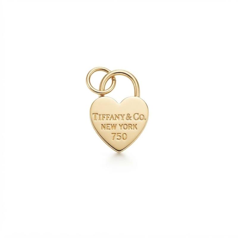 آویز زنانه طلا ۱۸ عیار قلب قفلی تیفانی گالری یادمان
