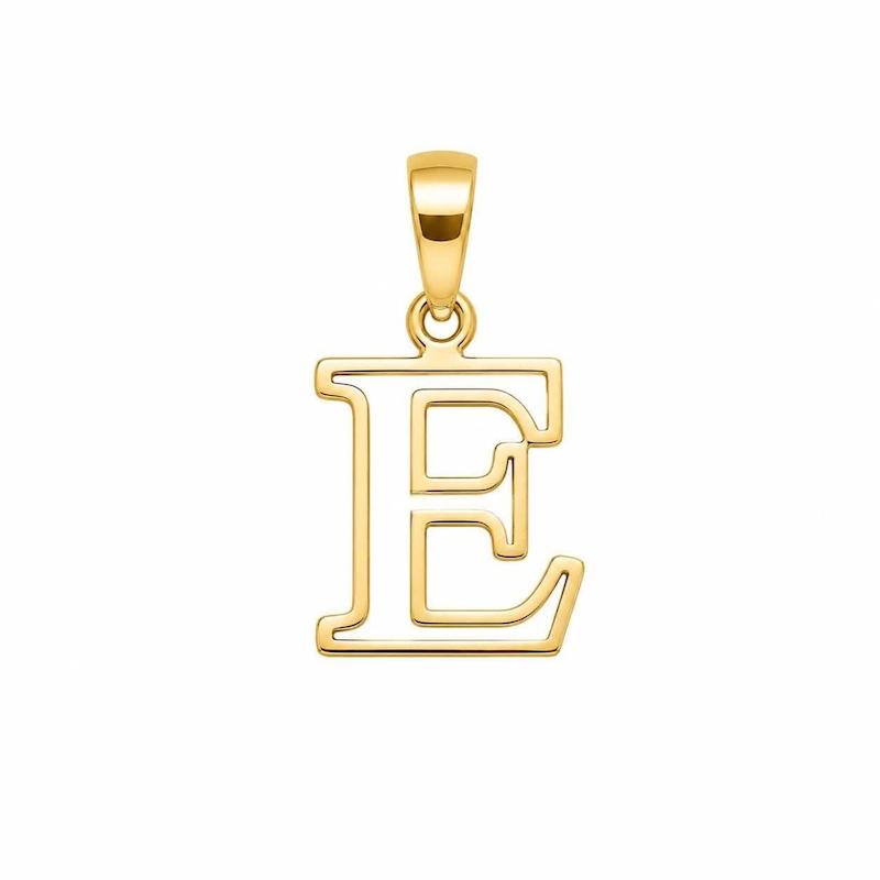 آویز طلا ۱۸ عیار حرف E گالری یادمان