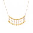 گردنبند زنانه طلا ۱۸ عیار گردنی پولکی هومان گالری