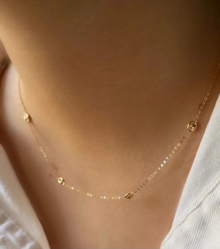 گردنبند زنانه طلا ۱۸ عیار گردنبند دیور وارداتی گالری کاژه گلد
