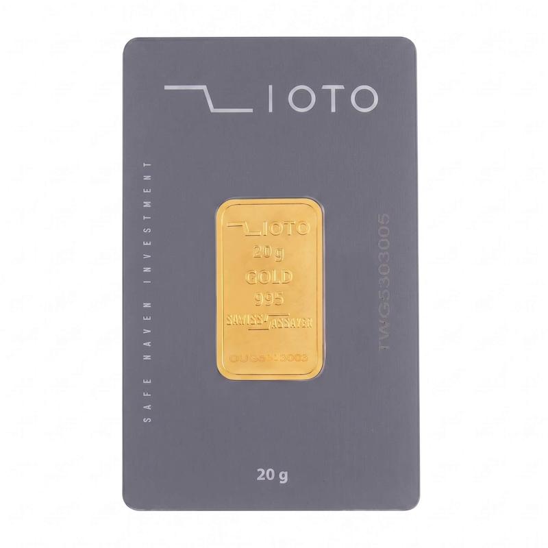 شمش طلا ۲۴ عیار شمش 20 گرمی زیوتو emexgold