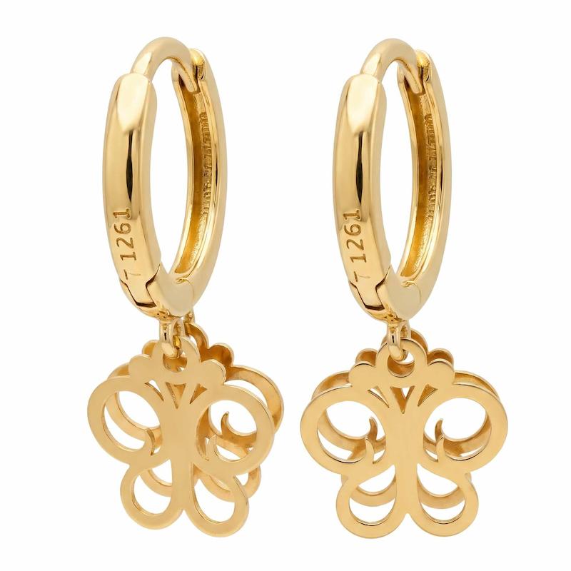 گوشواره زنانه طلا ۱۸ عیار گوشواره صادقی فاضل
