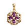 آویز زنانه طلا ۱۸ عیار آویز سواروسکی violet والوکس گالری والوکس گالری