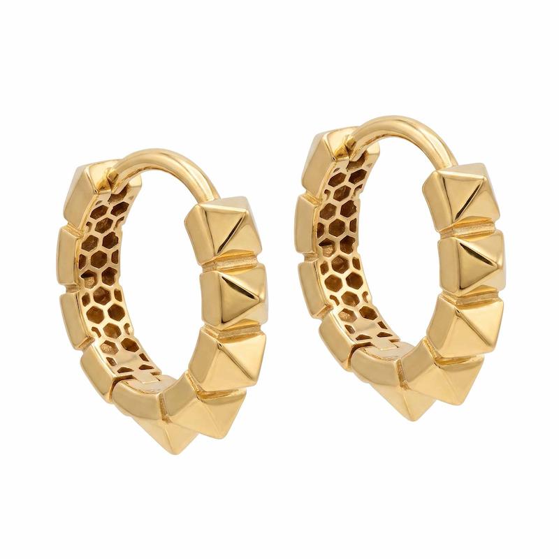 گوشواره طلا ۱۸ عیار هرمی مثلثی گالری زرگر