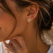 گوشواره زنانه طلا ۱۸ عیار گوشواره تراش برمودا گالری طلای دانژه