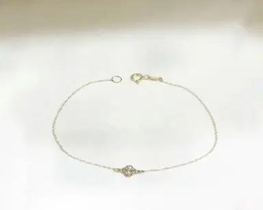 دستبند زنانه طلا ۱۸ عیار مدل ونکلیف اسکترا لی لی گلد