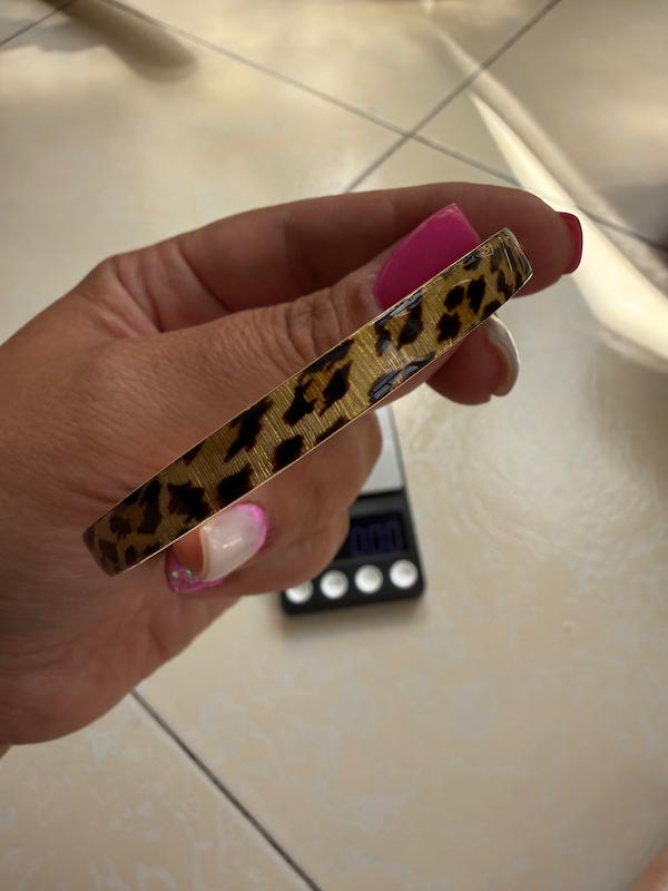 النگو زنانه طلا ۱۸ عیار بنگل پلنگی والاگوهرگالری