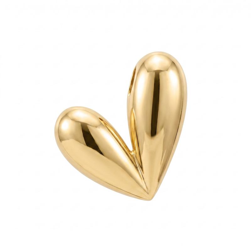 آویز زنانه طلا ۱۸ عیار پلاک قلب بادکنکی جواهری امیری