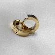 گوشواره زنانه طلا ۱۸ عیار گوشواره طلا حلقه‌ای طرح DY گالری طلای زمرد(حسینی)