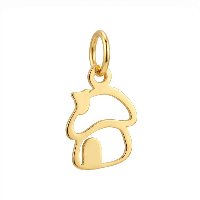  طلا ۱۸ عیار پلاک خونه قارچی گالری طلای اف ام