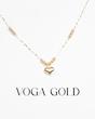 گردنبند زنانه طلا ۱۸ عیار قلب و گوی VoGa GOLD