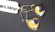 گوشواره زنانه طلا ۱۸ عیار مدل قلب سوارفسکی(وزن سنگ کسر شده) دلفین گلد گالری