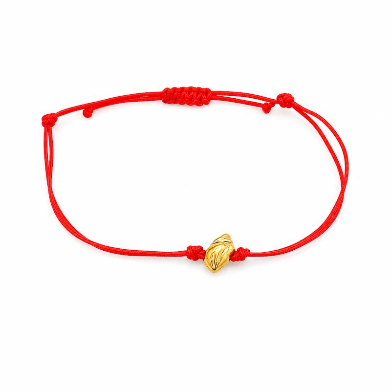 دستبند زنانه طلا ۱۸ عیار صدف گره ای دارا گالری