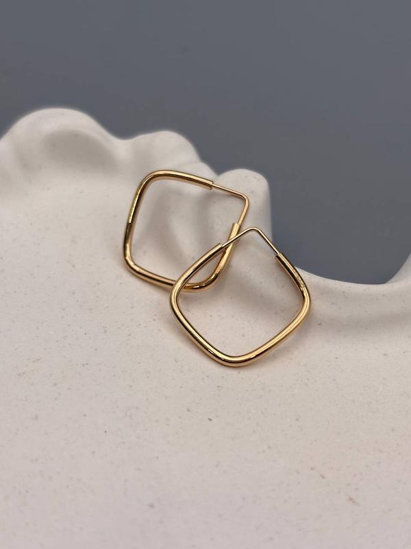 آویز زنانه طلا ۱۸ عیار گشواره حلقه ای طلای کالین