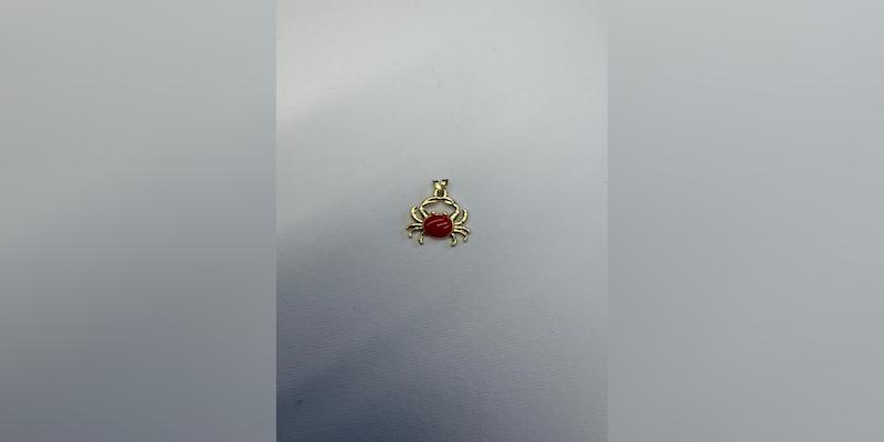 آویز زنانه طلا ۱۸ عیار آویز گردنی میوه( طرح خرچنگ) گالری طلای فر