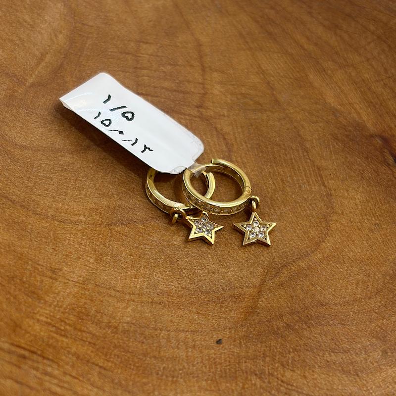 گوشواره طلا ۱۸ عیار گوشواره بدون اجرت گالری طلای رز