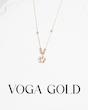 گردنبند زنانه طلا ۱۸ عیار گل دو رو (۴۲ تا ۴۴ سانتی‌متر) VoGa GOLD