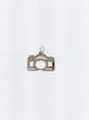 آویز زنانه طلا ۱۸ عیار دوربین جواهری کوزه گران