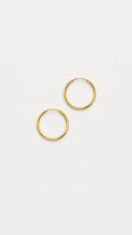 گوشواره زنانه طلا ۱۸ عیار گوشواره حلقه ای باریک طلای نیاکی