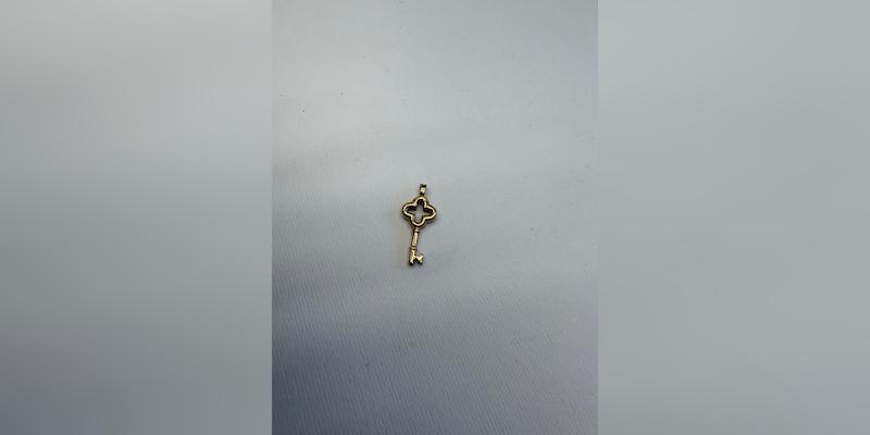 آویز زنانه طلا ۱۸ عیار آویز گردنی کلید طرح ونکلیف گالری طلای فر
