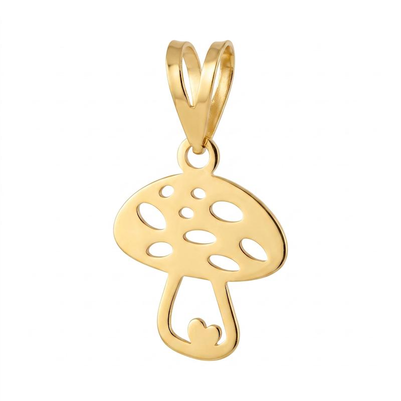 آویز بچگانه طلا ۱۸ عیار قارچ گالری طلای ایرانه