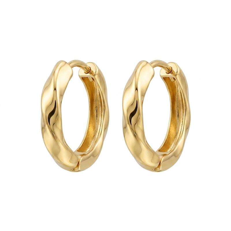 گوشواره زنانه طلا ۱۸ عیار حلقه ای رزنتال