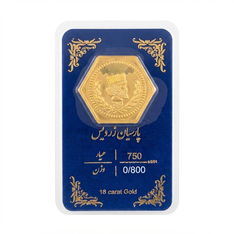 سکه طلا ۱۸ عیار سکه پارسیان ۱۸ عیار با ارائه فاکتور معتبر گالری طلای فلور گالری طلای فلور