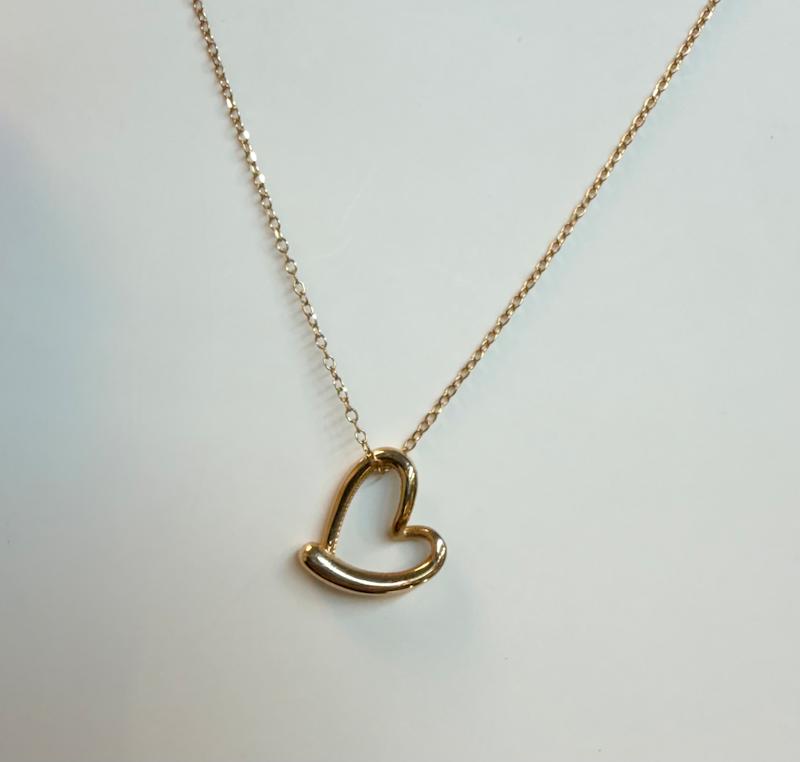 آویز زنانه طلا ۱۸ عیار قلب سایز ۳ گالری پریدخت