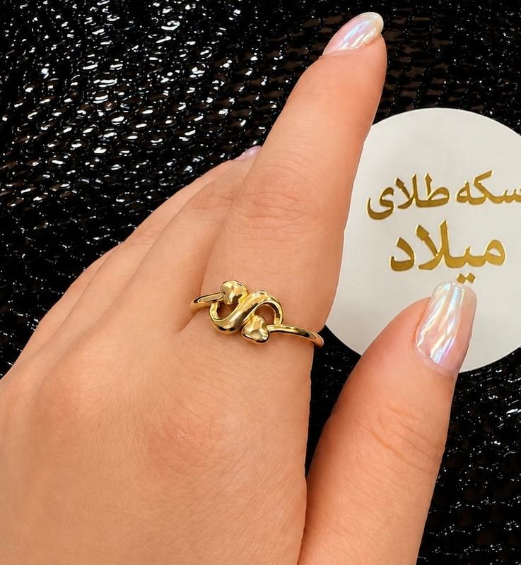 انگشتر زنانه طلا ۱۸ عیار انگشتر لوکس وارداتی برند گرازیلا سکه طلای میلاد گلد