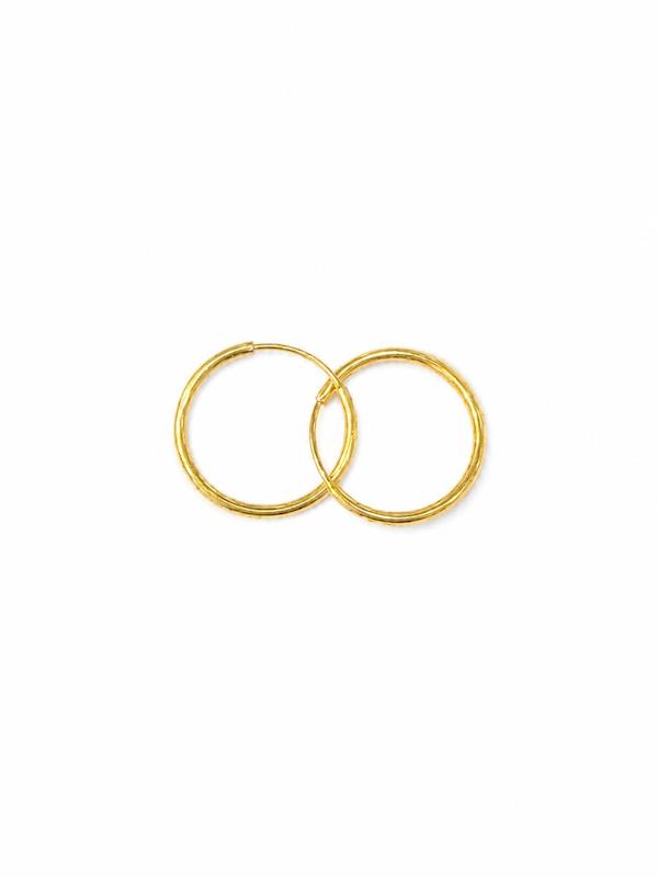 گوشواره طلا ۱۸ عیار حلقه ای تیما گلد گالری