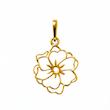 آویز طلا ۱۸ عیار طرح گل گالری سین سین