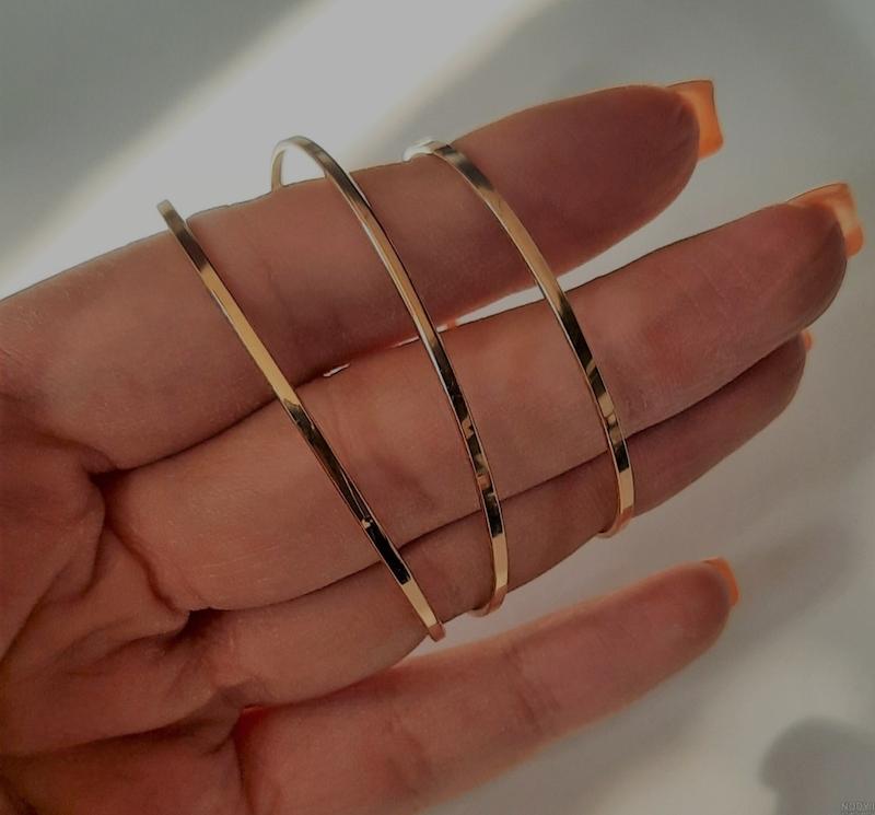 النگو بچگانه طلا ۱۸ عیار النگو آینه ای بچگانه سایز ۳ دوتا چپ تو عکس گالری کاژه گلد