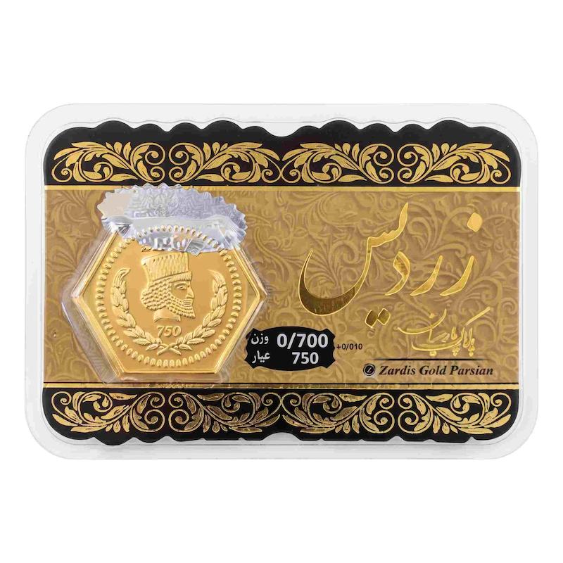 سکه زنانه طلا ۱۸ عیار سکه طلا پارسیان برند زردیس وزن 700سوت گالری طلا و سکه مه آرا