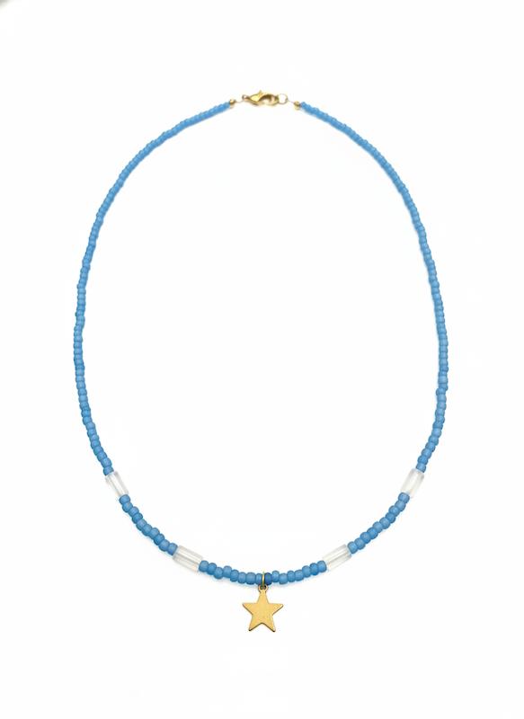 گردنبند طلا ۱۸ عیار مرواریدی (ابی مات) ستاره گالری سها