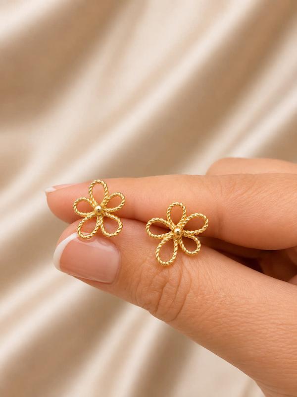 گوشواره زنانه طلا ۱۸ عیار گوشواره بدون اجرت گالری طیب